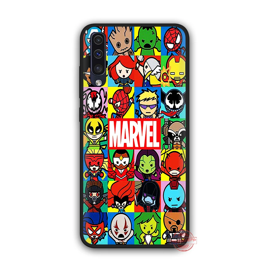 7 WEBBEDEPP класса люкс с логотипом комиксов Marvel мягкий чехол для телефона для samsung A50s A40s A30s A20s A10s A60 A70 M10 M20 M30 M40 чехол s - Цвет: 7