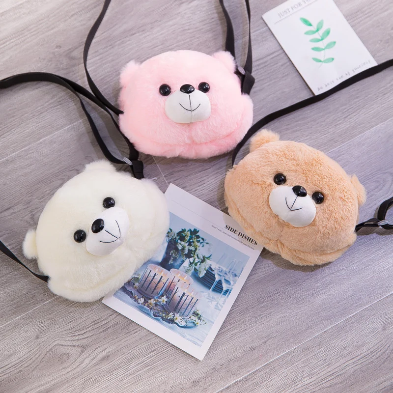 Милый плюшевый Плюшевый Медведь Рюкзак Kawaii медведь плюшевый медведь игрушка детская сумка через плечо Подарок детская игрушка для маленькой девочки
