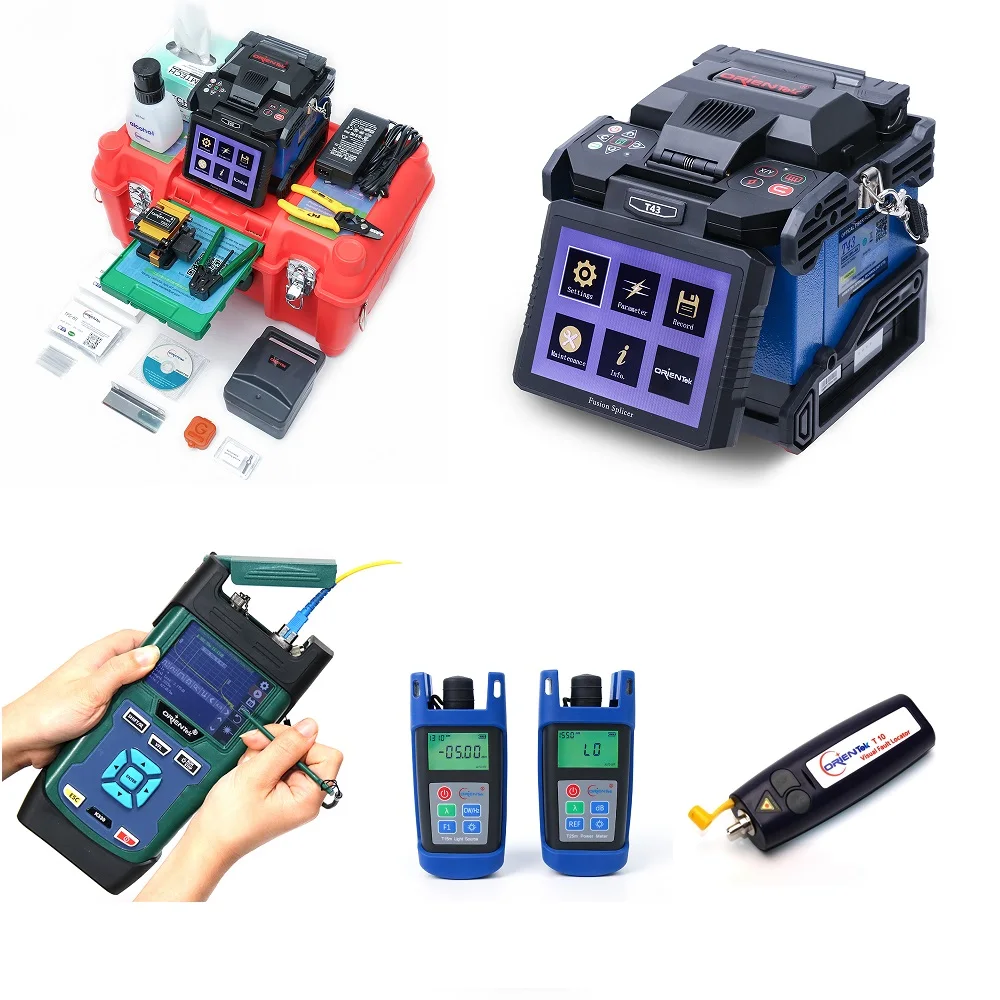 FTTH Progect Tool Kit Orientek T43 Fusion Splicer OTDR Combos K330 SM 1310/1550nm 32/30dB OPM OLS VFL | Мобильные телефоны и