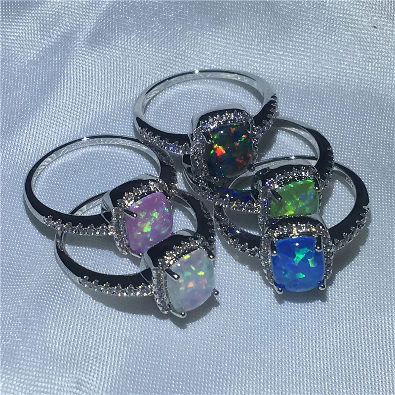 Fashion Anniversary ring Birthstone AAAAA cz Engagement Wedding Band Rings for women men White Gold Filled Party Finger Jewelry | Украшения