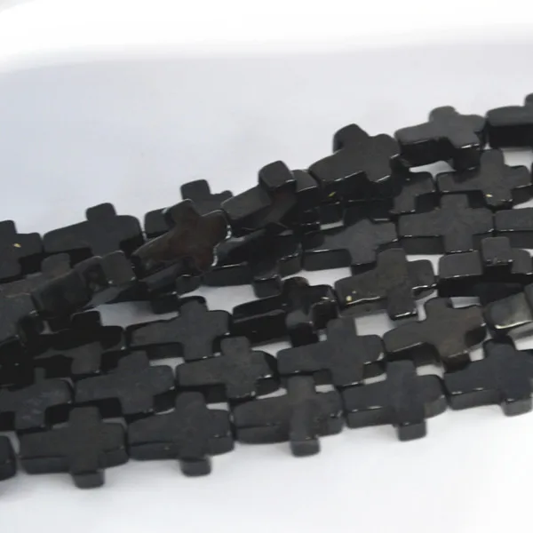 Black Onyx Горячая Распродажа модных бусин из натурального камня, Разноцветные Подвески для самостоятельного изготовления ювелирных изделий, браслет 48 шт - Цвет: Black Onyx