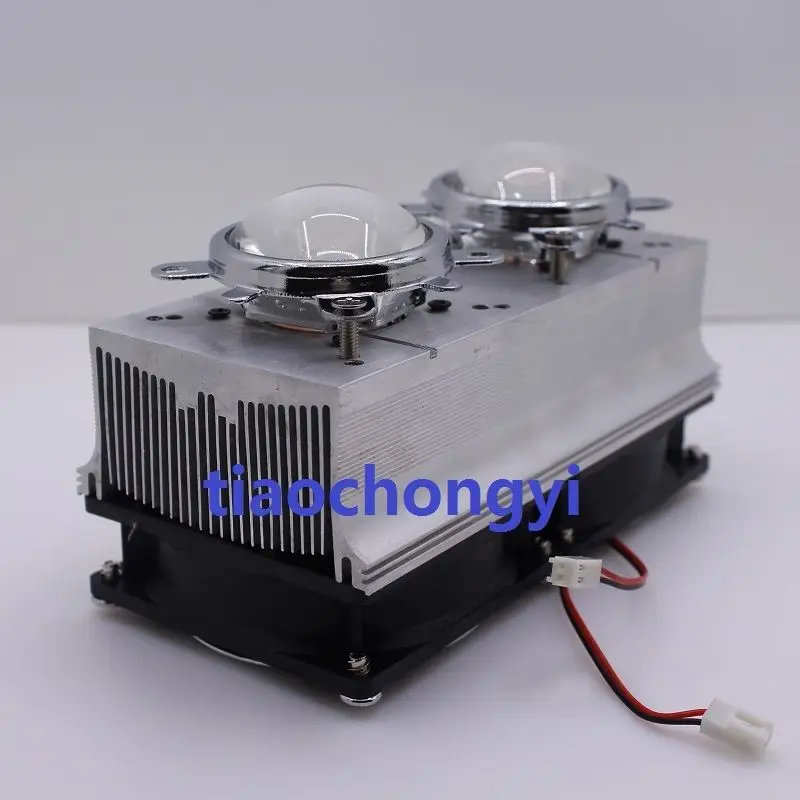 90 градусов DC12V Led радиатор + стеклянный объектив для 20 Вт 30 50 100 высокой мощности