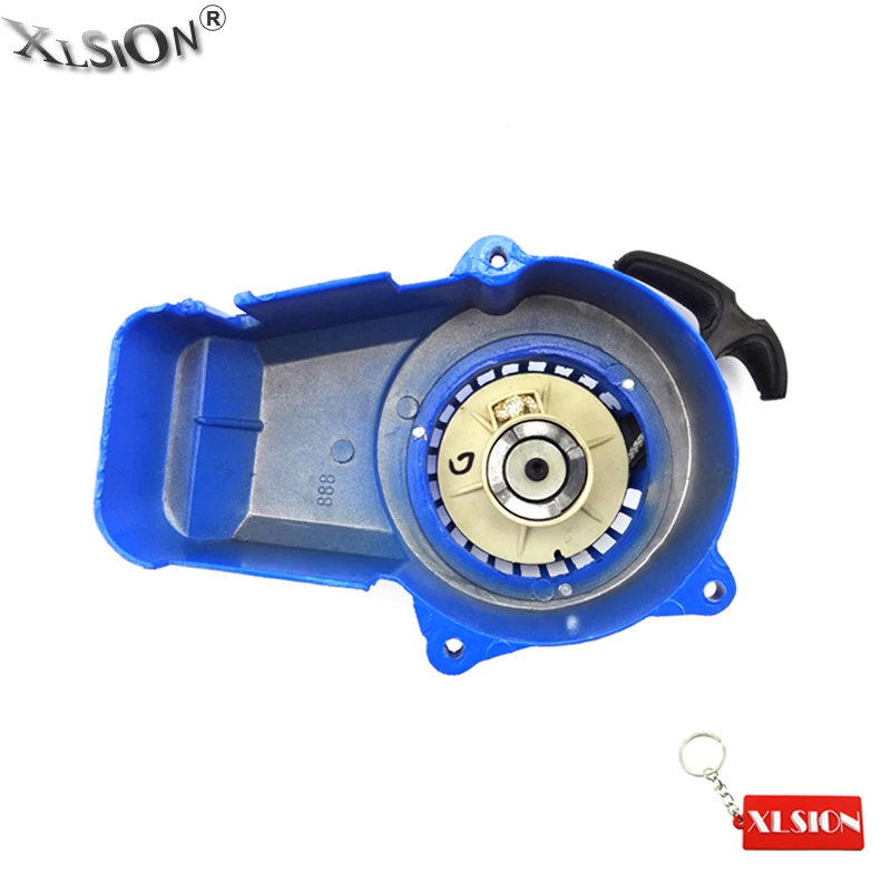 Синий мотоцикл XLSION из алюминиевого сплава стартер для 47cc 49cc 2 тактный Карманный