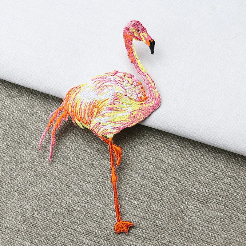 1 пара/2 шт. вышитые нашивки с фламинго для одежды|patches for clothing|flamingo patchpatches patches |