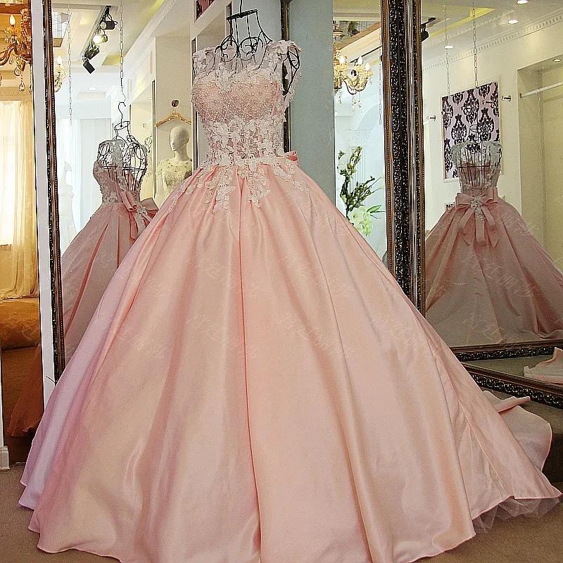 Vestido de festa длинное бальное платье розовые платья для выпускного аппликация