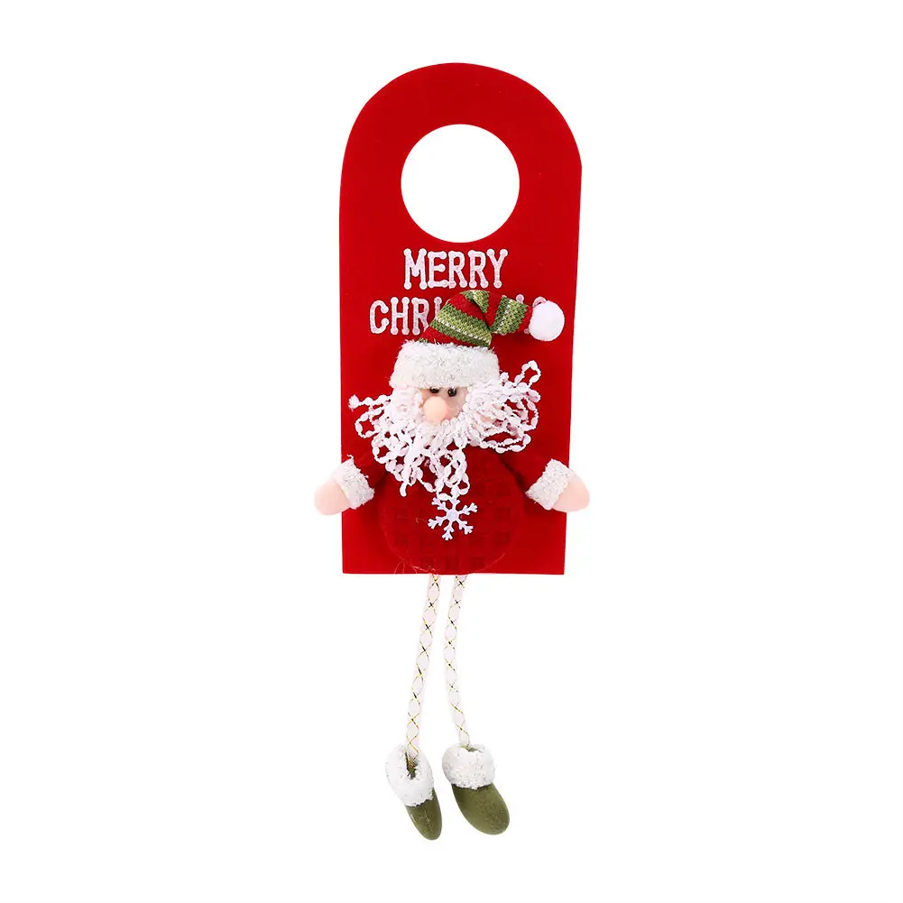 Горячие рождественские двери дерево висячие украшения Рождество Санта Клаус