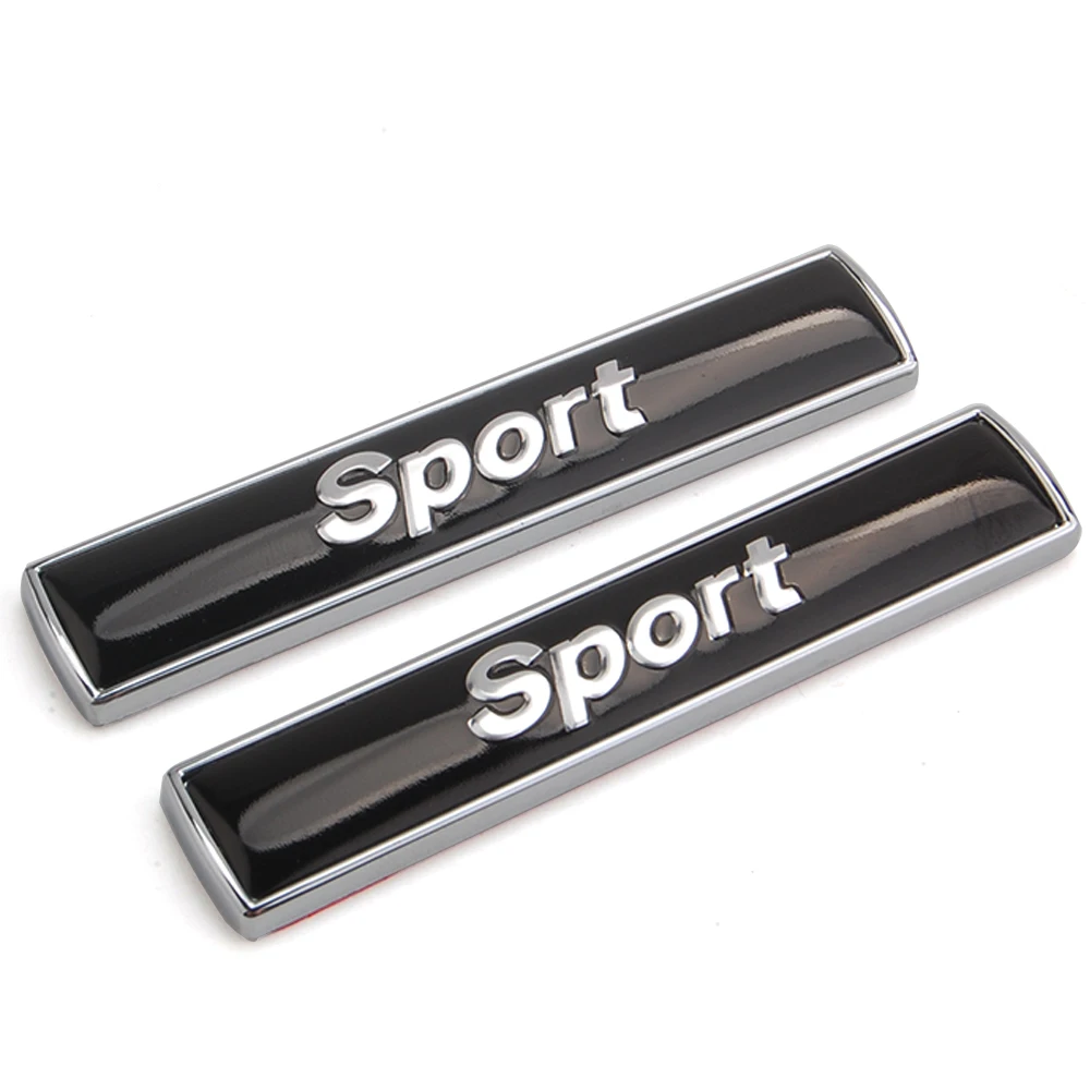 2x Авто 3D Спорт Смола + металлический значок эмблема для стайлинга автомобиля