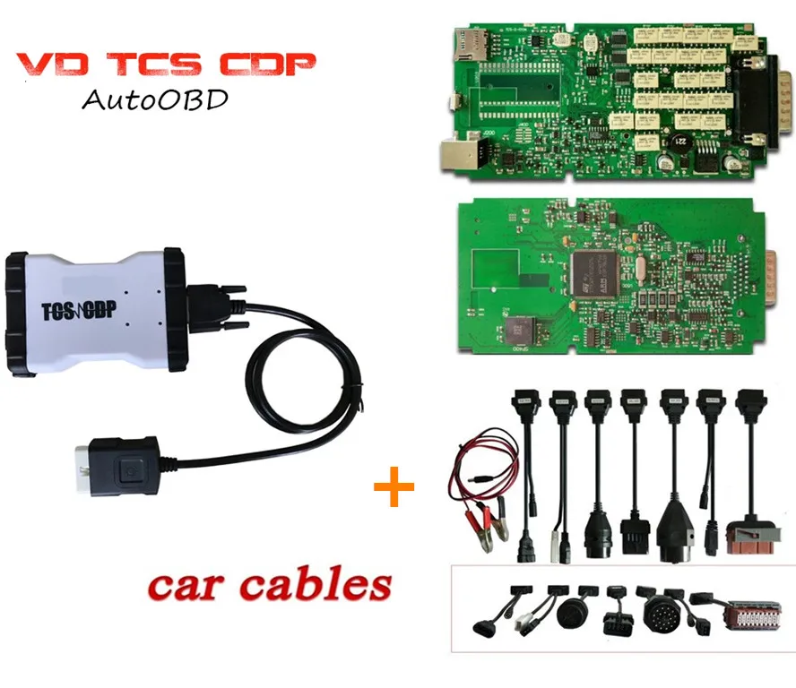 Новый VD TCS CDP pro 2015R3 keygen одна зеленая плата Bluetooth Автомобильный кабель