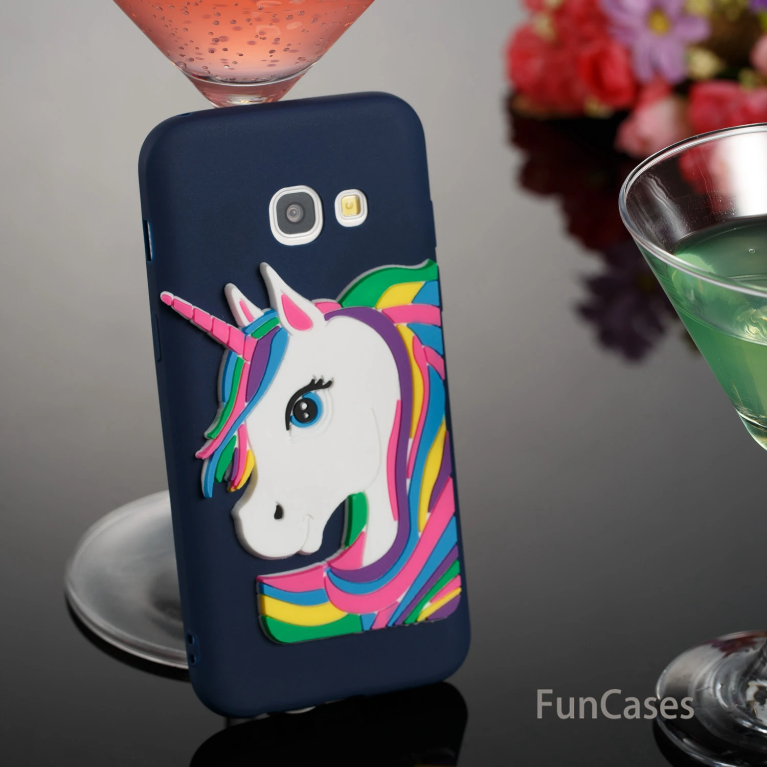 Роскошный чехол с рисунками Капа samsung A3 2017 Мягкий силиконовый для телефона Casa