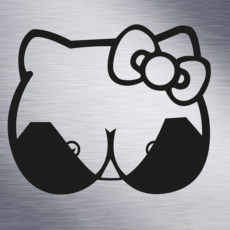 Hello Titty Забавный винил JDM Наклейка на окно автомобиля ноутбук настенная арт задняя