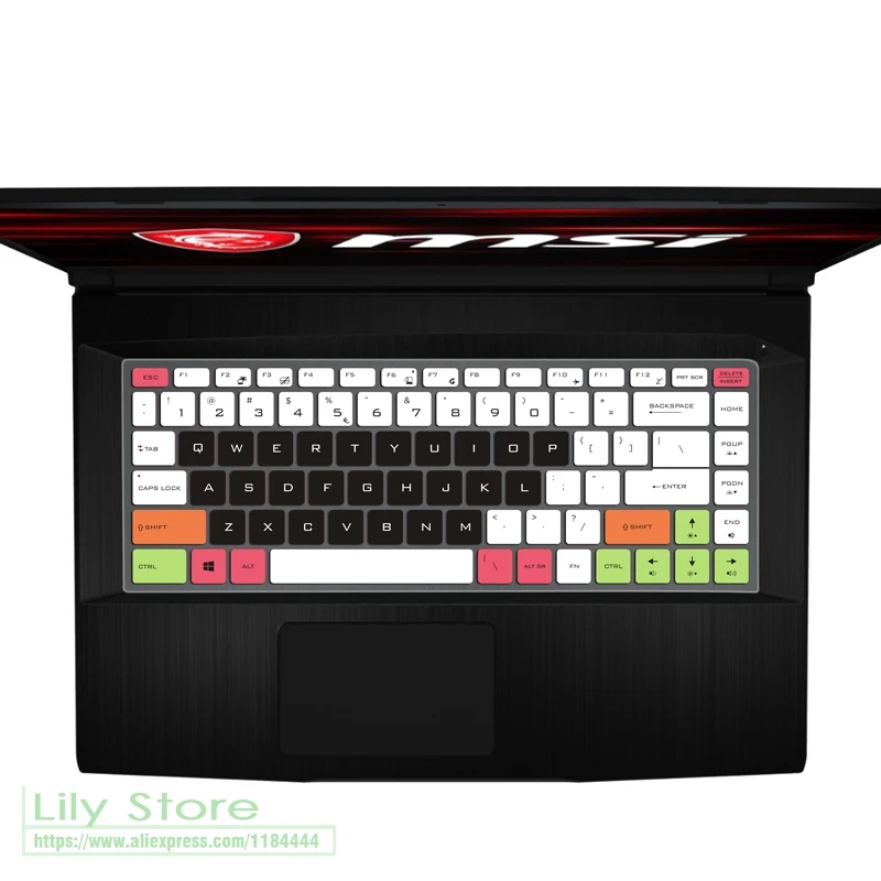 Для MSI GF63 P65 PS42 PS63 GS65 8RD 8RE 8RB 8RCX 8RE-014CN 15," 15 дюймов игровой ноутбук клавиатура кожного покрова - Цвет: candyblack