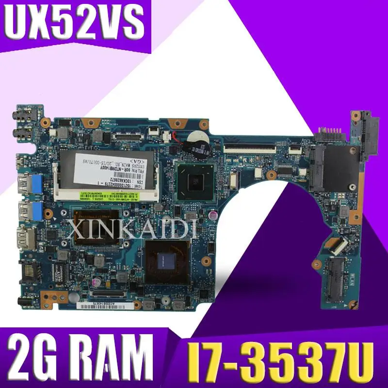Akemy UX52VS материнская плата для ноутбука Asus ZenBook UX52V 2G RAM I7 3537U|Материнские платы
