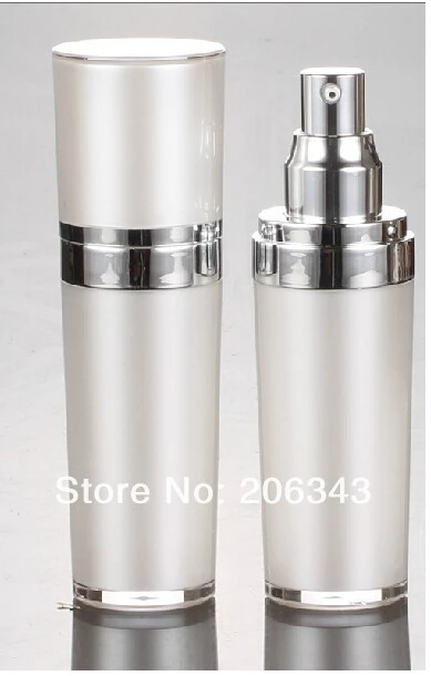 30 мл грушечно белая акриловая конусная пресс бутылка для лосьона выварки с