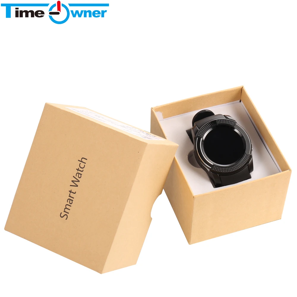 TimeOwner V8S умные часы sim-карта телефон TF карта музыкальные наручные звонок