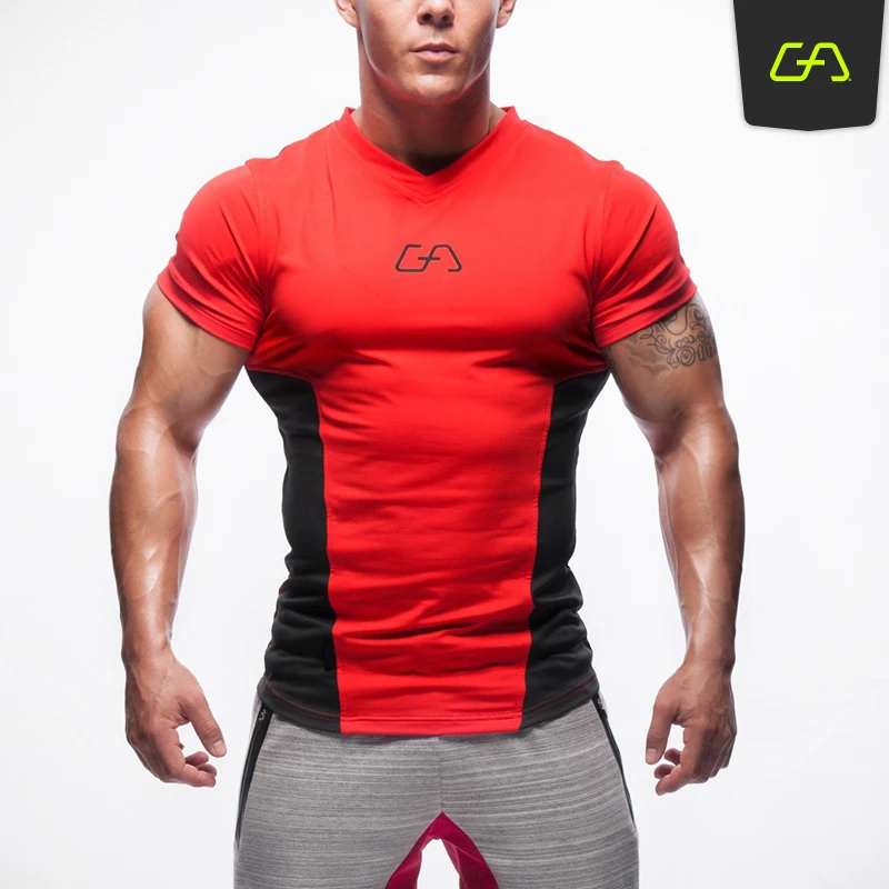 2016 Новый Gymshark майка мужчины с коротким рукавом футболки Мышцы Братья Моды Марка