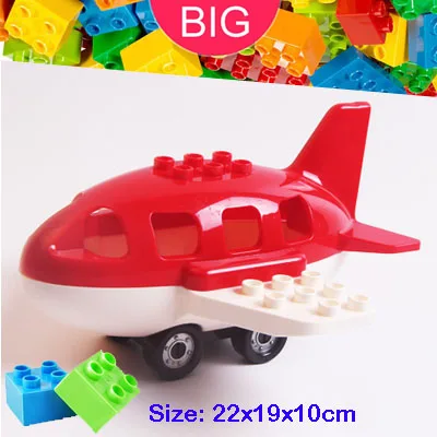 

Large Building Block Fit Duplo Parts Midsize Airplane Classic Piece Big Dot Brick Accessory Bricklink Toy