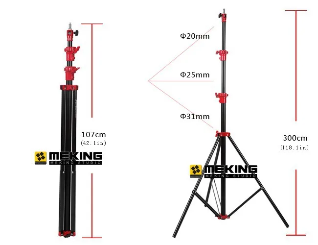 3 м 9.8ft аксессуары для фотостудий с амортизирующей подошвой Heavy Duty светильник ing