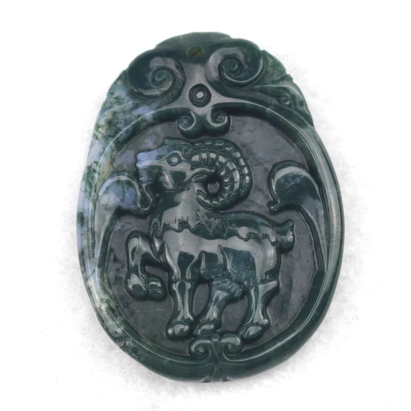 Подвеска из натурального Моха и агата 36 х49 мм|stone pendant|agate pendantnatural stone pendant |