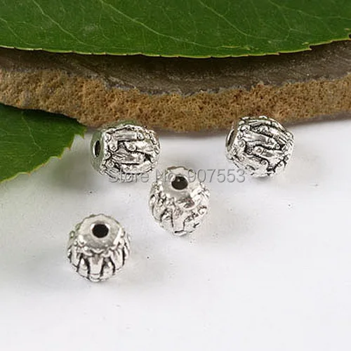 

40pcs Tibetan silver oval spacer beads h1517