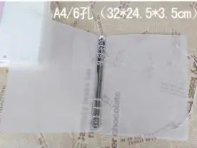 Книжка лист а4 с прозрачной пластиковой крышкой стальной зажим 6