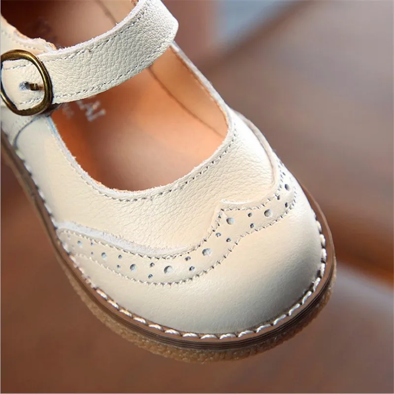 Новинка 2019 весенне Осенняя обувь из натуральной кожи для девочек брендовая