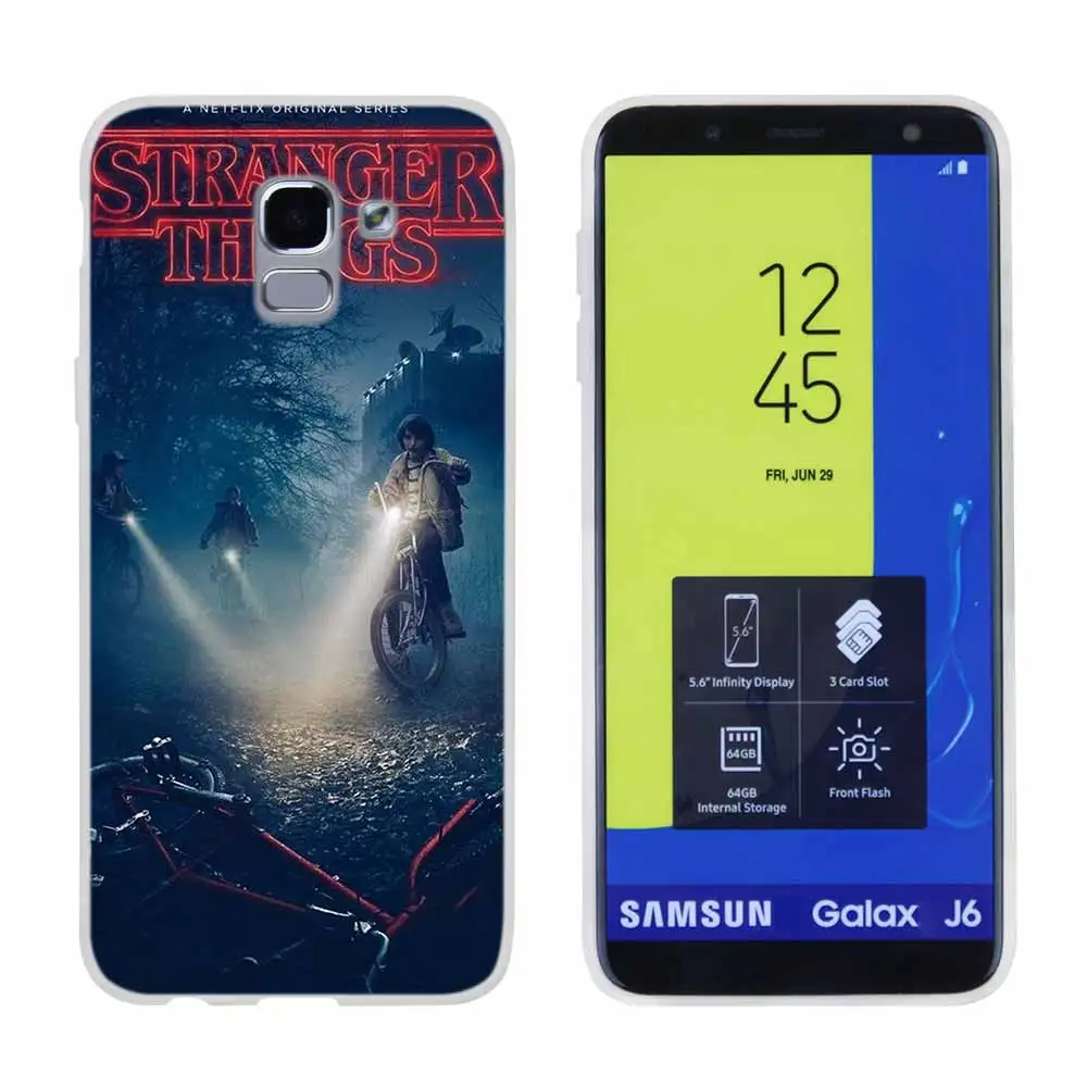 Очень странные дела для чехол для телефона samsung Galaxy j6 J8 J7 J5 J3 J4 Plus J610 Prime Мягкий силиконовый чехол