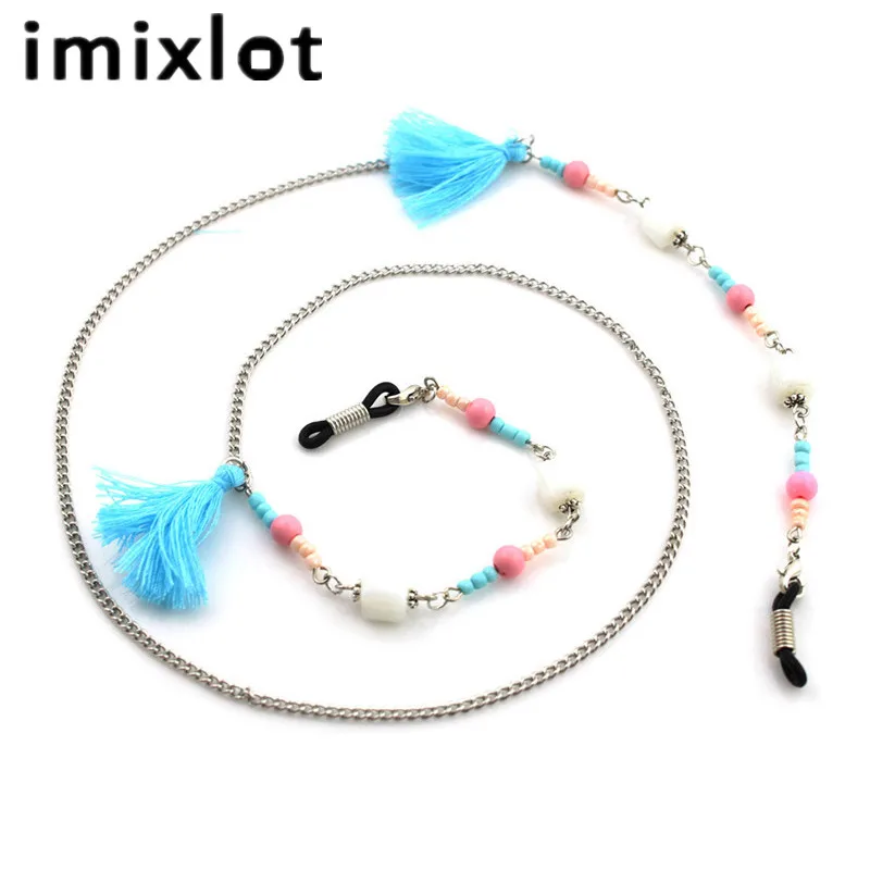 IMIXLOT Новое поступление женские очки ручной работы с кисточками из бисера