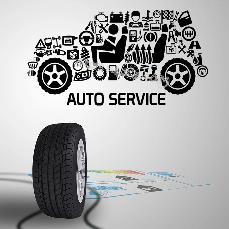 Наклейка на стену для салона красоты автомобиля Виниловая наклейка украшения