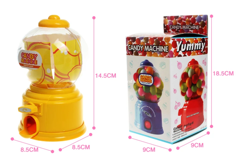54pcs Plastic Mini Small Candy Machine Bubble Gumball Dispenser Coin Bank Kids Toy For Gumballs Peanuts And Snacks | Дом и сад