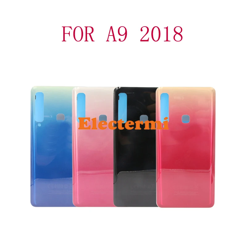Крышка батарейного отсека A9 2018 со стеклянным объективом для камеры Samsung A9S A920 A920F