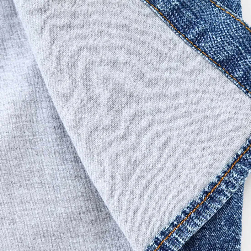 Демисезонная джинсовая рубашка унисекс для мальчиков и девочек Модная хлопковая