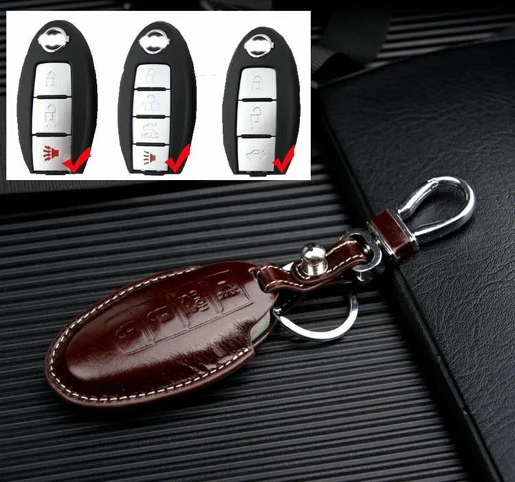 NANZIHAN кожаный чехол для автомобильного ключа Nissan Qashqai Altima Maxima 370z Infiniti Jx35 Q50 Q60S Q70L QX EX
