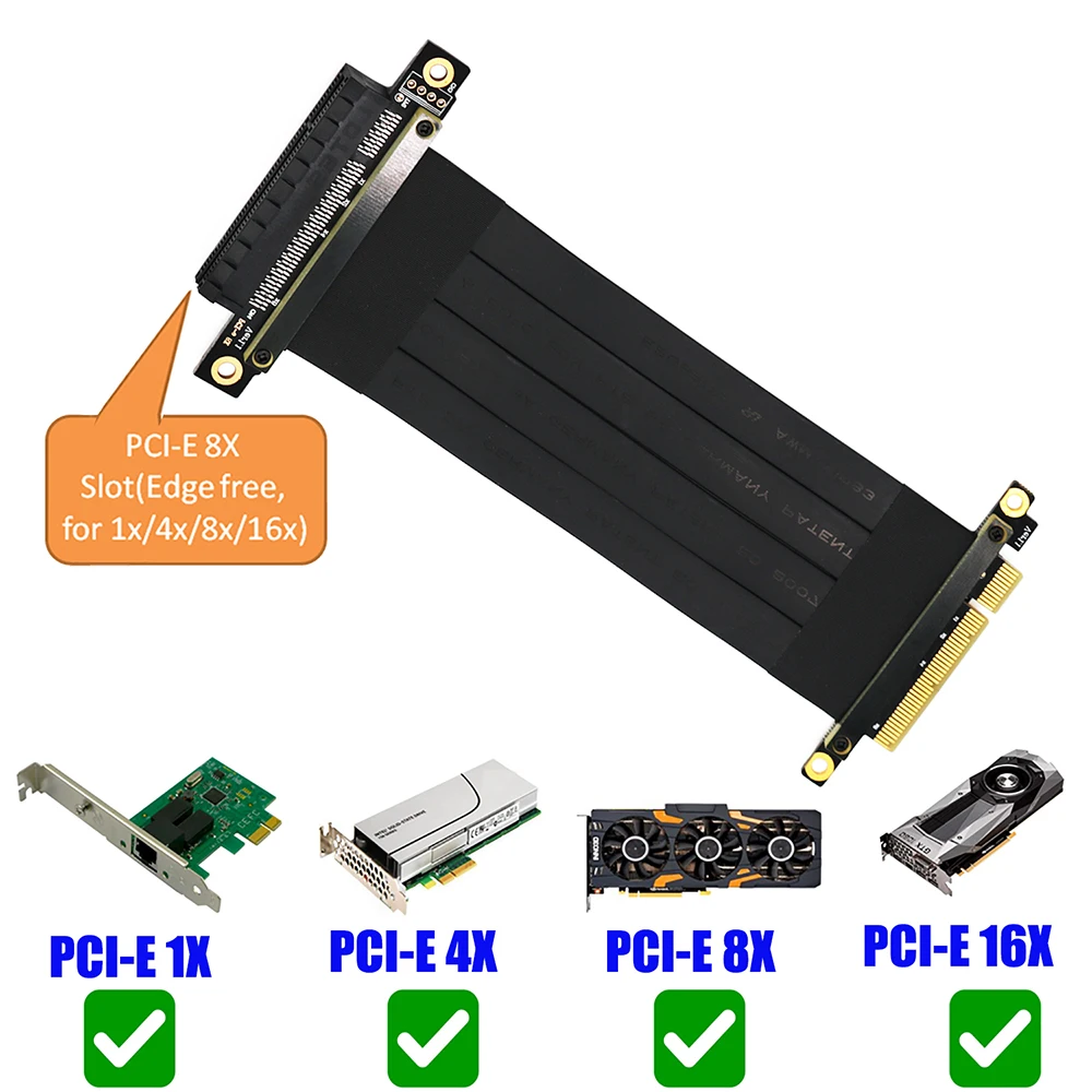 PCI Express Удлинительный кабель Riser PCIE 8X до слот переходная карта pci e расширитель