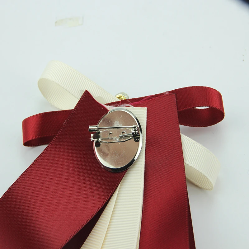 Ribbon brooch pearl rhinestone inlaid fashion bow new design party wedding accessories romantic jewelry for women | Украшения и