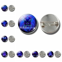 12 constellation zodiac signs pisces aries taurus brooch badge bag clothes glass dome fashion jewelry for women men gifts