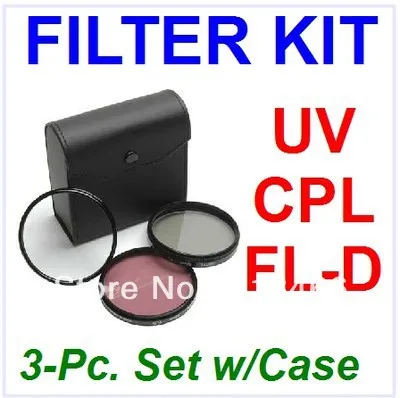 free shipping+ tracking number 72 mm 72mm 1 pcs UV FLD CPL+BAG Filter Set Polfilter for Canon EOS 650D 550D 1100D | Электроника