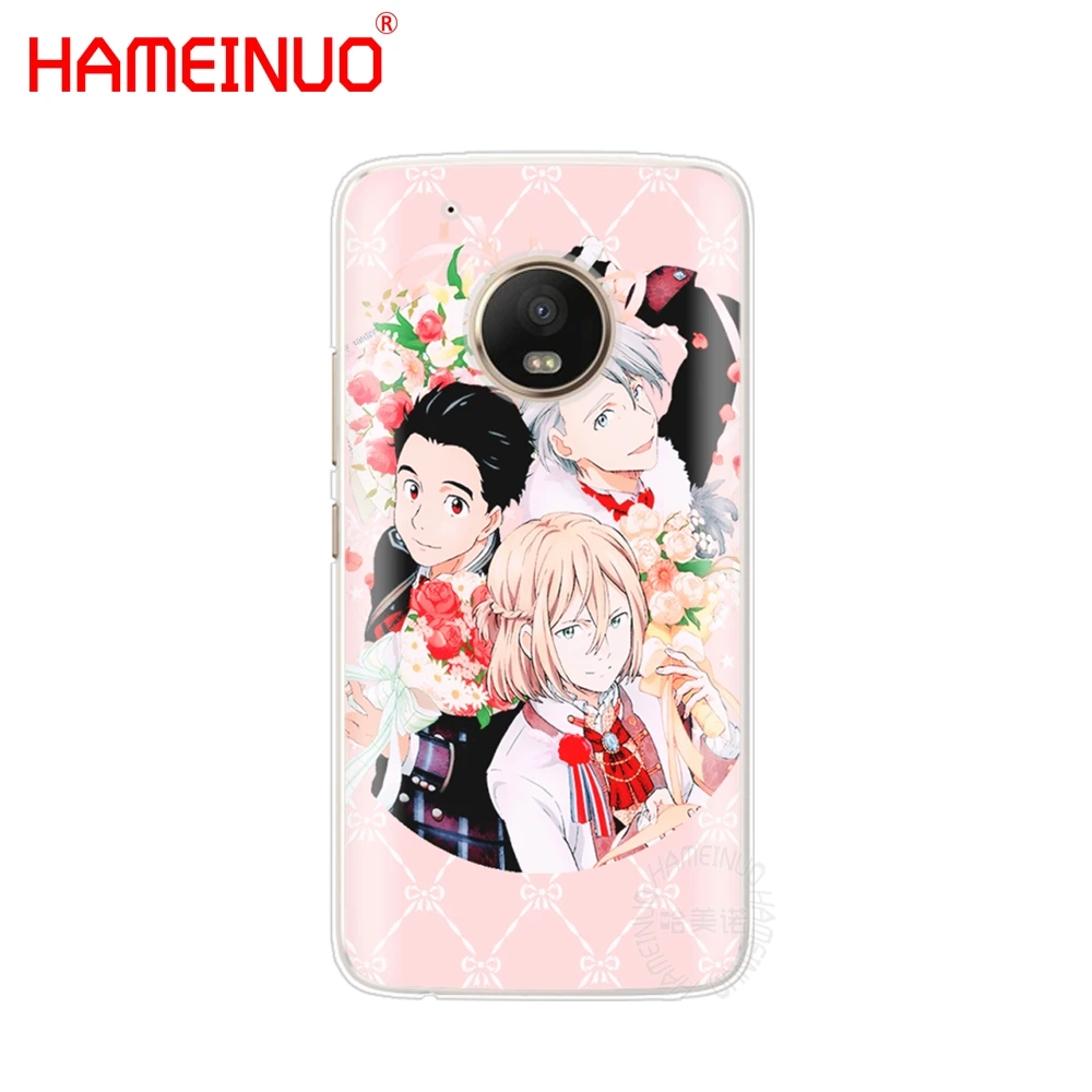 HAMEINUO yuri on ice history maker чехол для Motorola Moto X4 E4 C G6 G5 G5S G4 Z2 Z3 PLAY PLUS|Бамперы| |