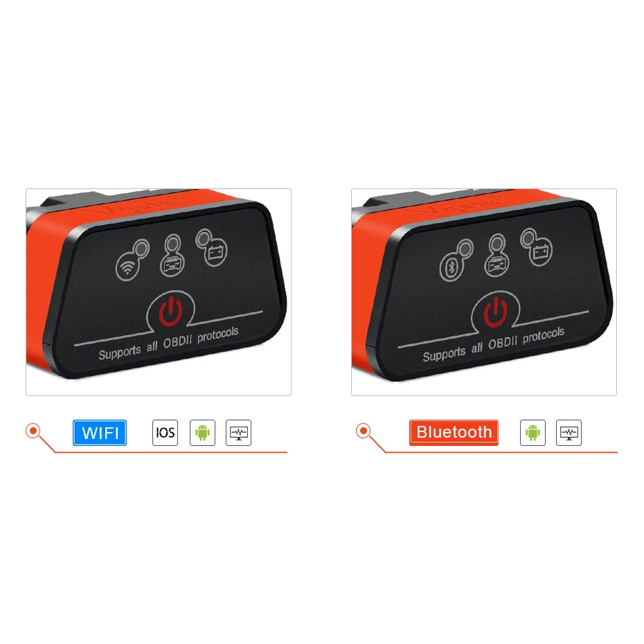Супер Мини ELM327 V1.5 Bluetooth wifi PIC18F25K80 для Android/IOS/ПК читатель Кода OBDII elm 327 сканер с J1850