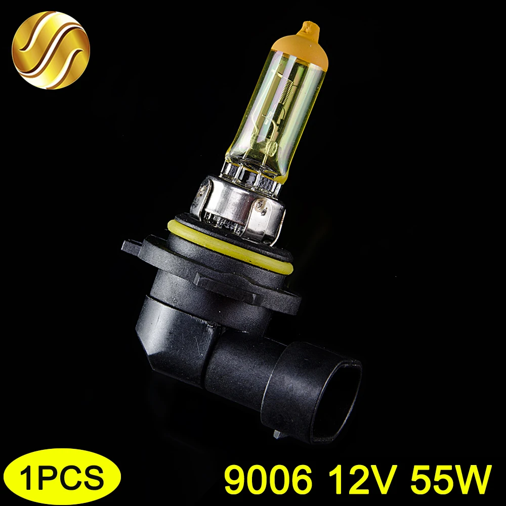 Hippcron 1 шт HB4 9006 желтая галогенная лампа 3000K 12V 55W P22d Автомобильная фара кварцевое
