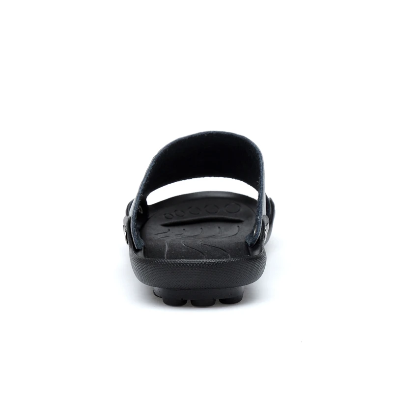 Мужские летние слиперы модные повседневные сандалии из натуральной кожи пляжные