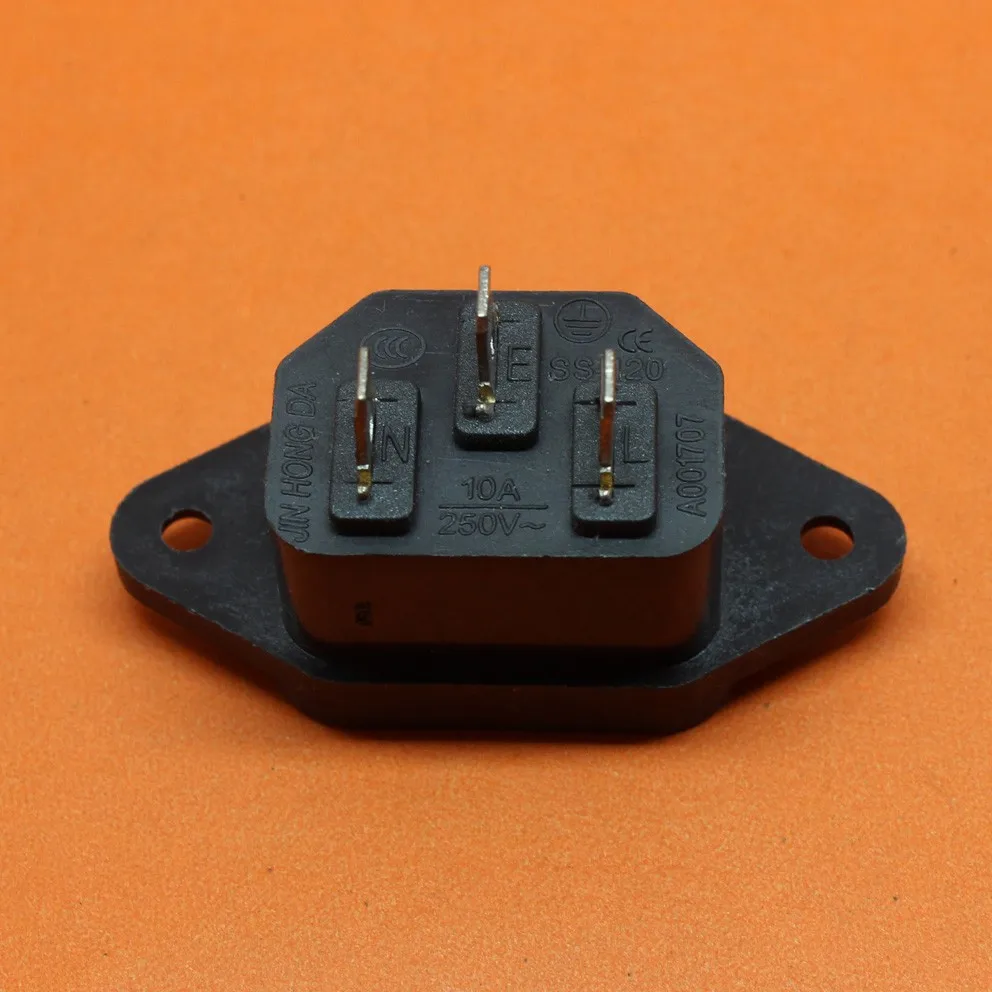 1 шт. новинка Лидер продаж черная розетка с 3 контактами IEC320 C14 входная переменного