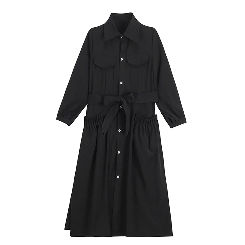 

Single-breasted Chic Windbreaker women Medium length 2020 spring autumn new Korean Slim was thin popular knee pink thin coat s36
