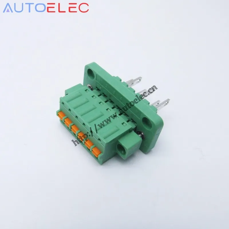 10 комплектов 4Pin Pitch3.81mm PCB Пружинные клеммные блоки Соединитель с винтовым замком FK-MCP1.5/4-STF-3.81 DFK-MC1.5 вместо Феникса