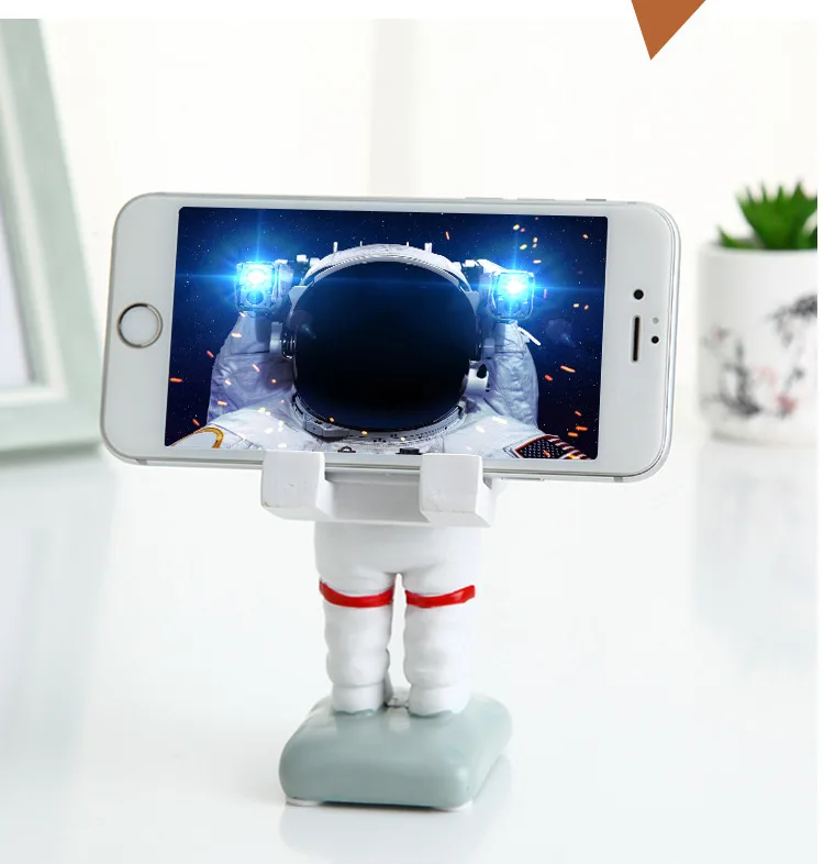 Астронавт держатель для мобильного телефона Spaceman Настольный полимерный держатель для мобильного телефона креативный стенд для мобильного телефона
