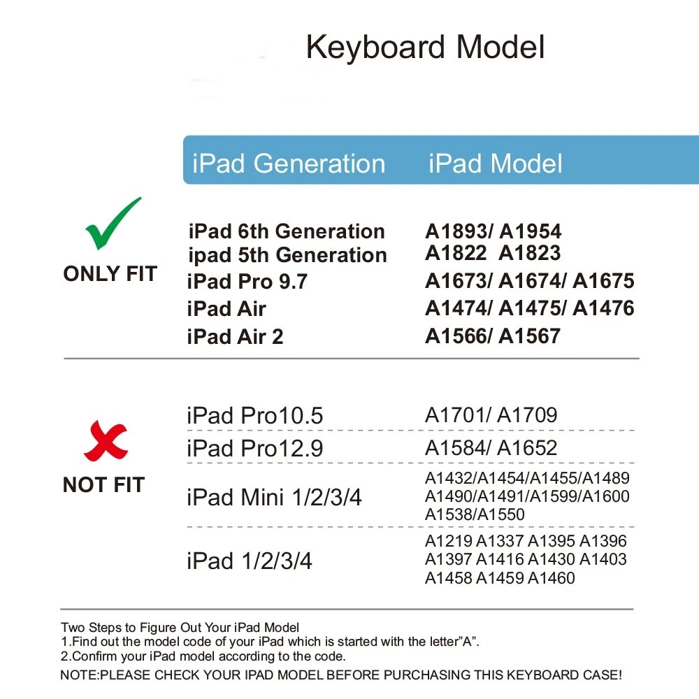 Для iPad 9 7/iPad Pro беспроводная клавиатура случае анимус 7 цветов bluetooth-клавиатура с