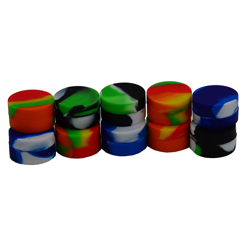 2pcs 6ml Bho Silicone Slick oil Containers Silicon Dab Wax Jar Seals butane Oil Concentrate Storage Box | Дом и сад