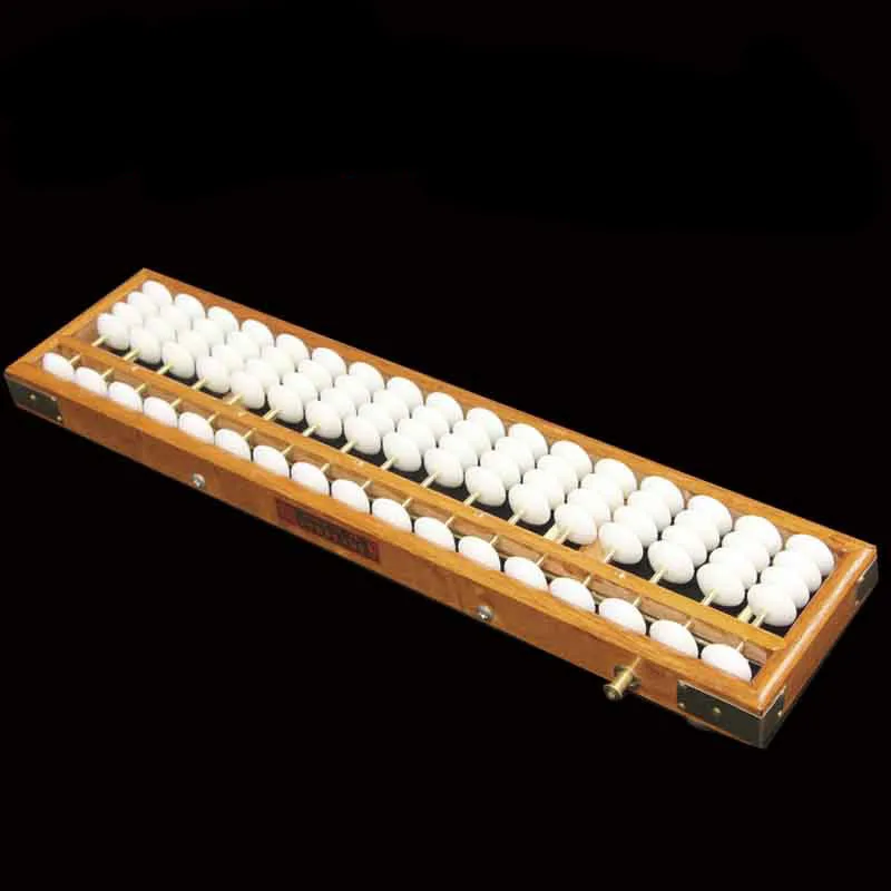Китай деревянный Математика Abacus 17 столбцов Математика опираясь мозга развивающихся развивающие игрушки Soroban yo016 - Цвет: yo016-white
