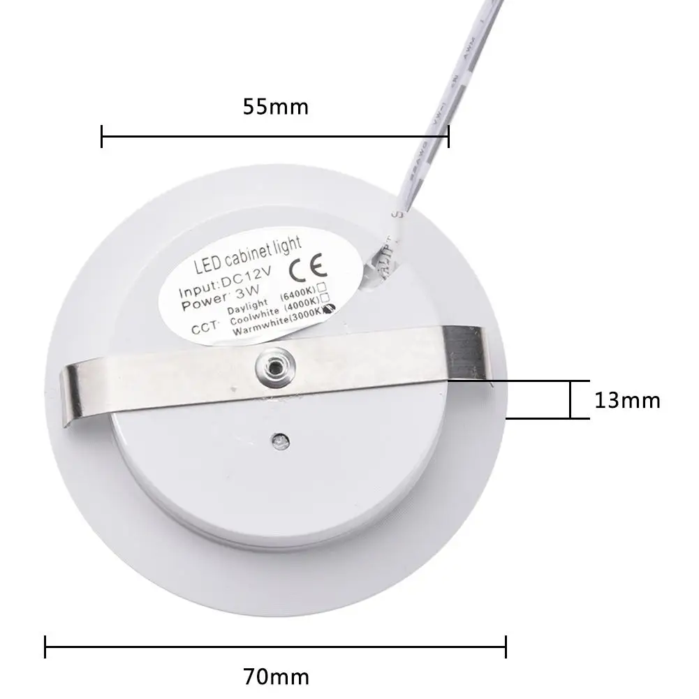 LAIDEYI под шкафом 12V шкаф круглый комнатный светильники кухонные потолочные