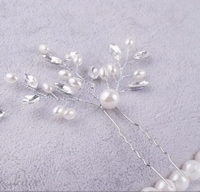 Шпильки для волос ручной работы с искусственным жемчугом свадебные шпильки со