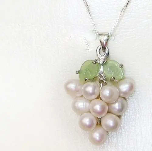 Бесплатная доставка&gt белый культивированный жемчуг Виноградный кластер